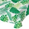 Party Central Pack of 6 Green and White Palm Leaf Party Tablecloths 54" x 108"